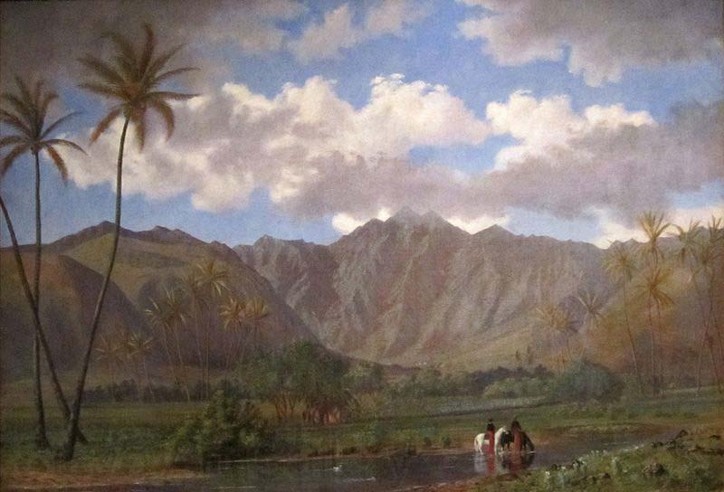 Enoch Wood Perry, Jr. Manoa Valley from Waikiki France oil painting art